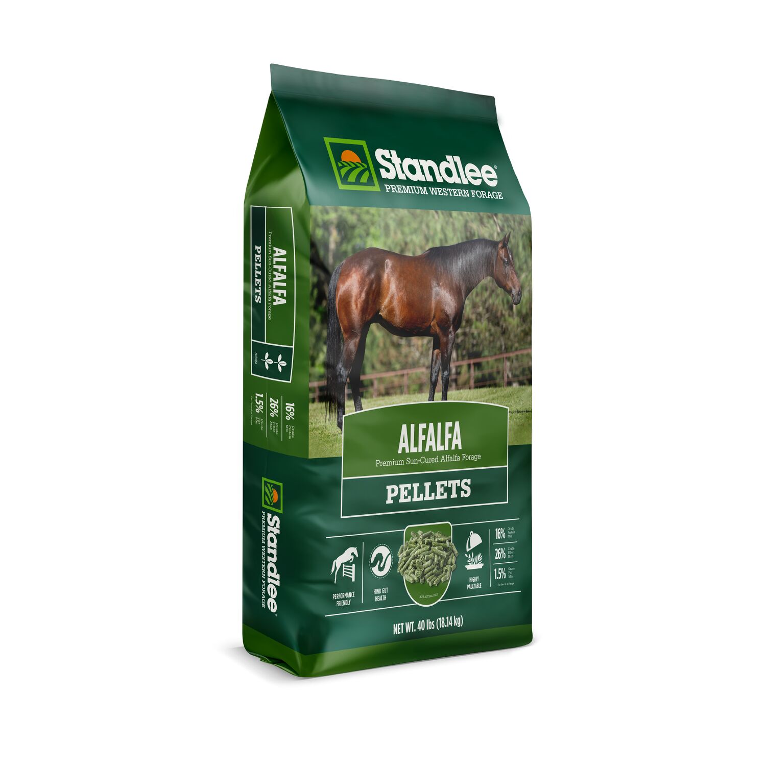 Standlee Premium Western Forage Alfalfa Hay Pellets, 40-Lb