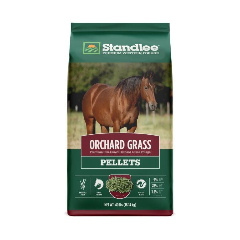 Standlee Premium Western Forage Orchard Grass Hay Pellets, 40 lb.