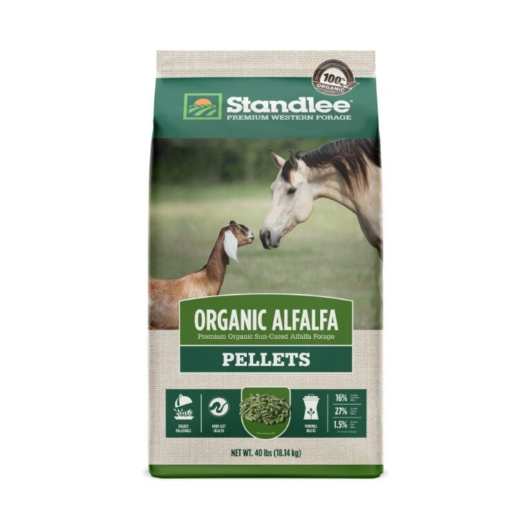 Standlee Premium Western Forage Organic Alfalfa Hay Pellets, 40 lb.