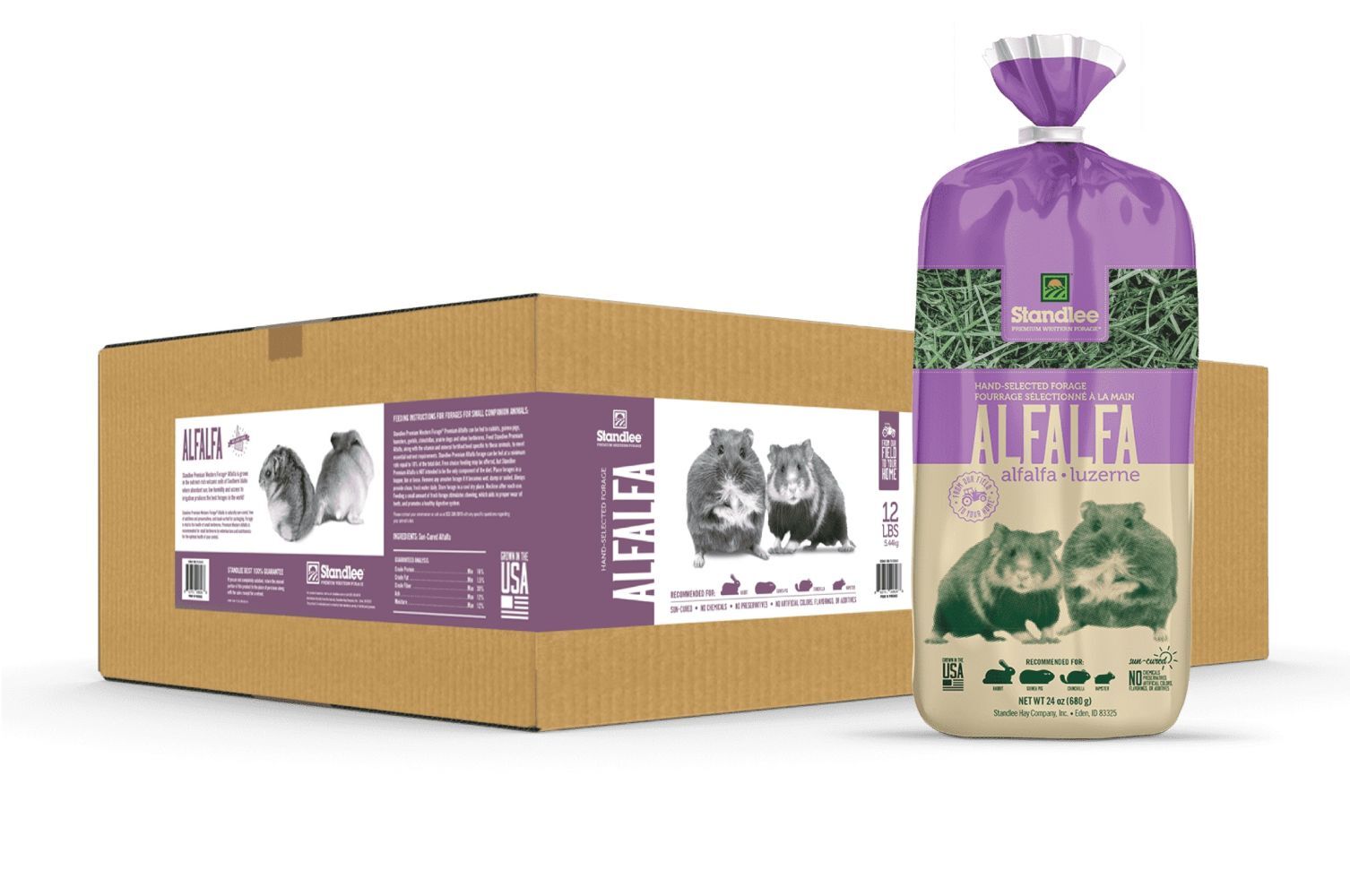 Standlee PremiYum Western Alfalfa Hay Small Animal Treat, 24-Oz