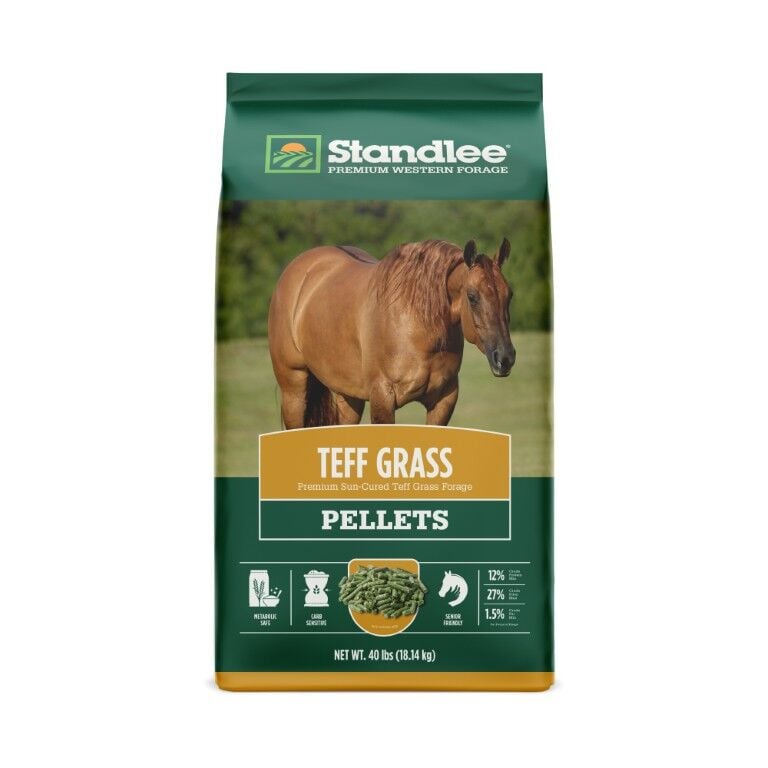 Standlee Premium Western Forage Teff Grass Hay Pellets, 40 lb.