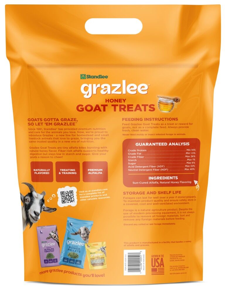 Standlee Honey Forage-Based Goat Treats, 3-Lb
