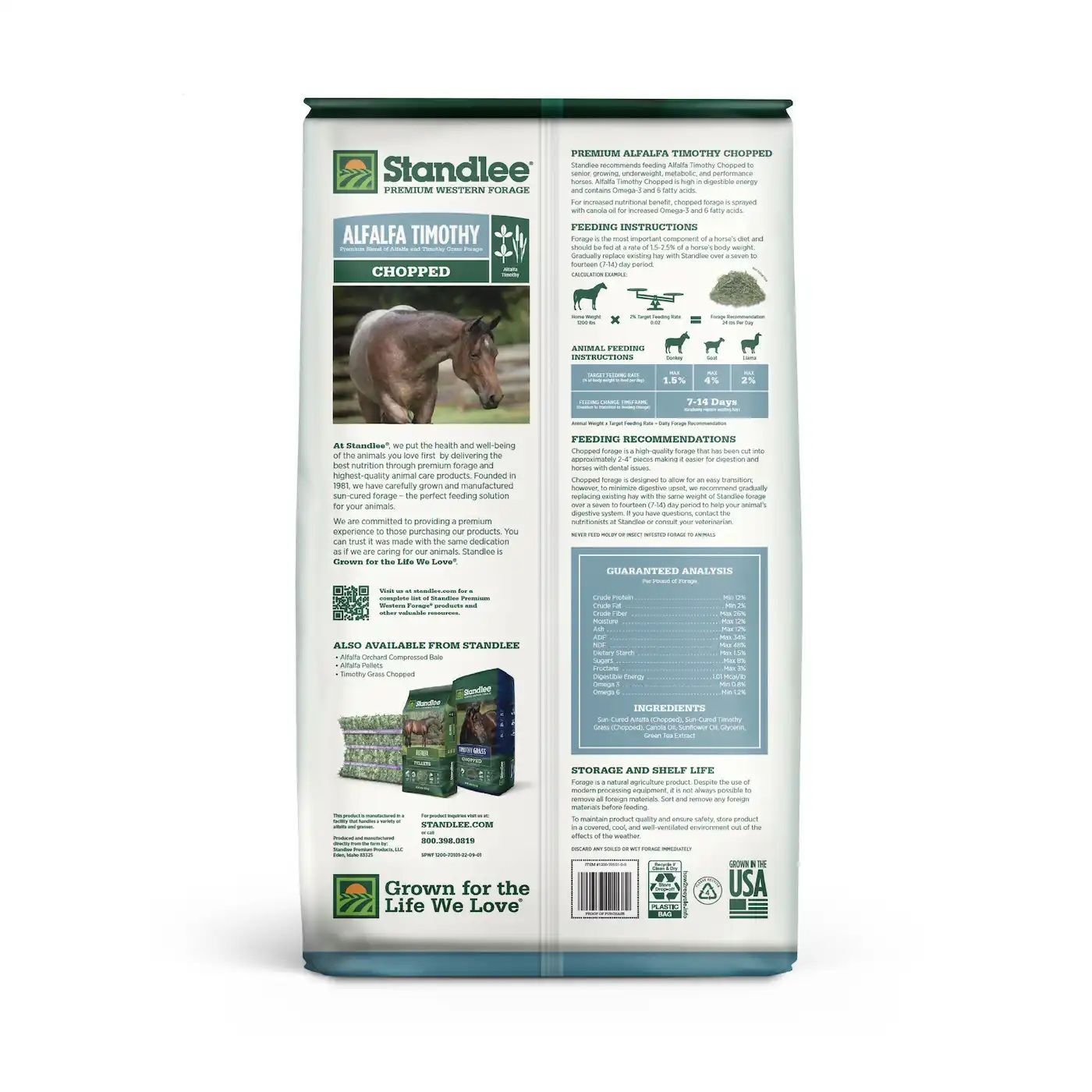 Standlee Alfalfa Timothy Chopped, 40-Lb