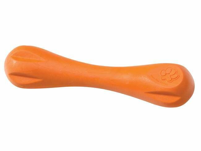 West Paw Hurley Dog Bone - Tangerine, L