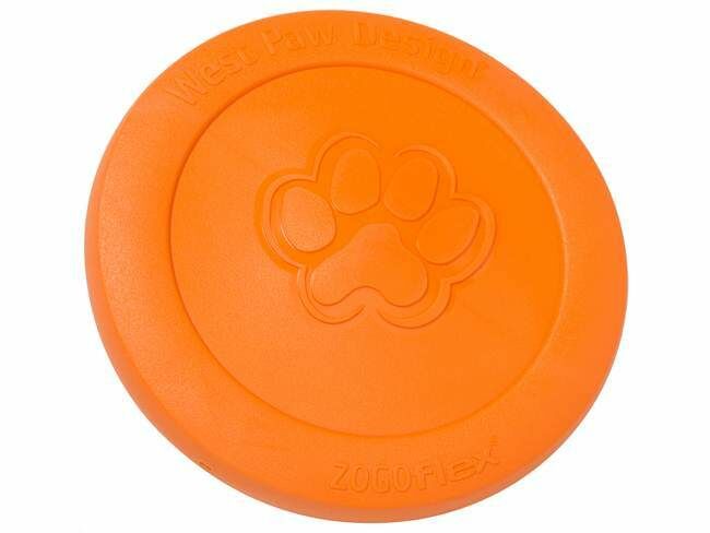 West Paw Zisc Flying Disc Toy - Tangerine, L