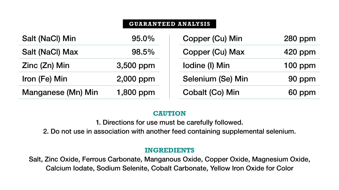 American Stockman SE-90 Trace Mineralized Salt With Selenium Bag, 50-Lb