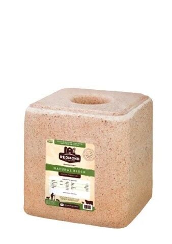 Redmond Agriculture Natural Mineral Salt Block, 44-Lb