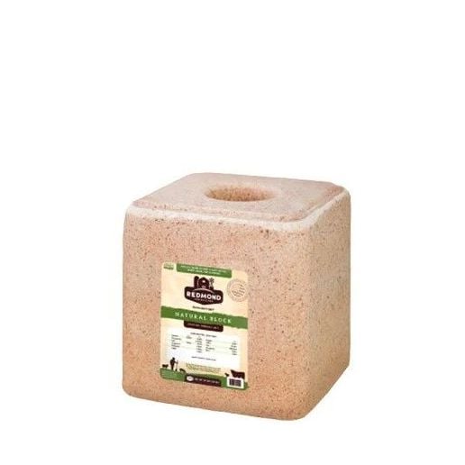 Redmond Agriculture Natural Mineral Salt Block, 44-Lb