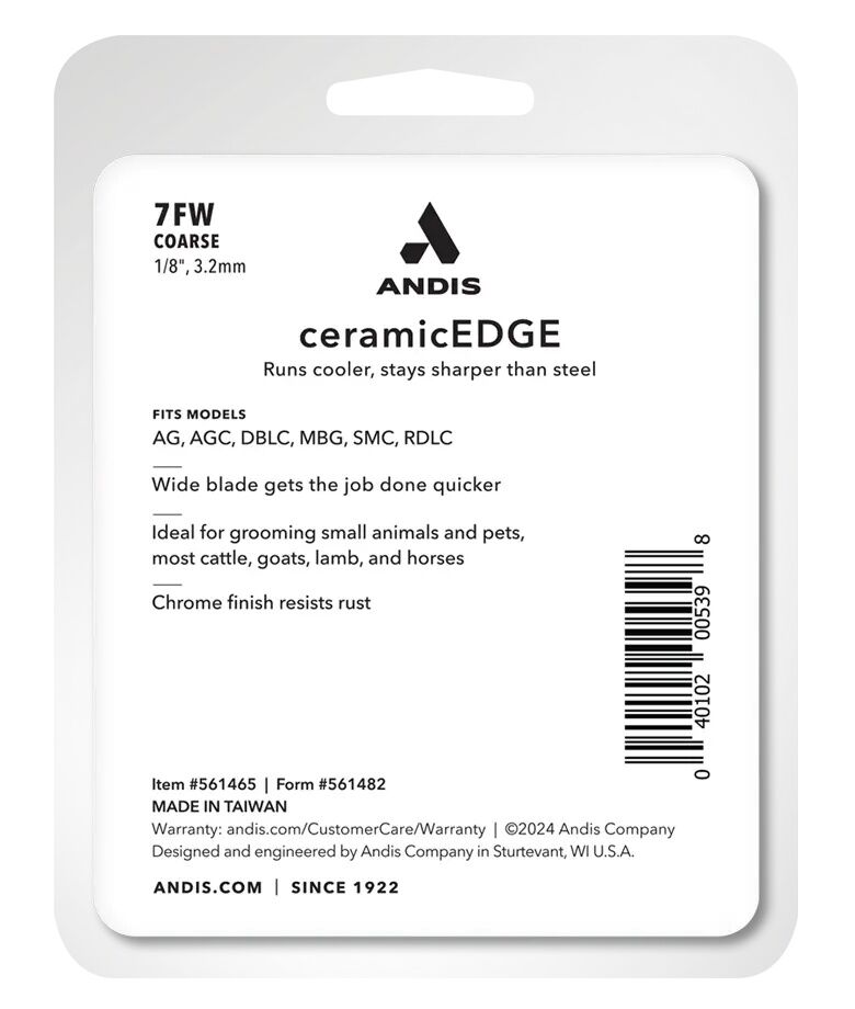 Andis ceramicEDGE #7FW Coarse Wide Blade