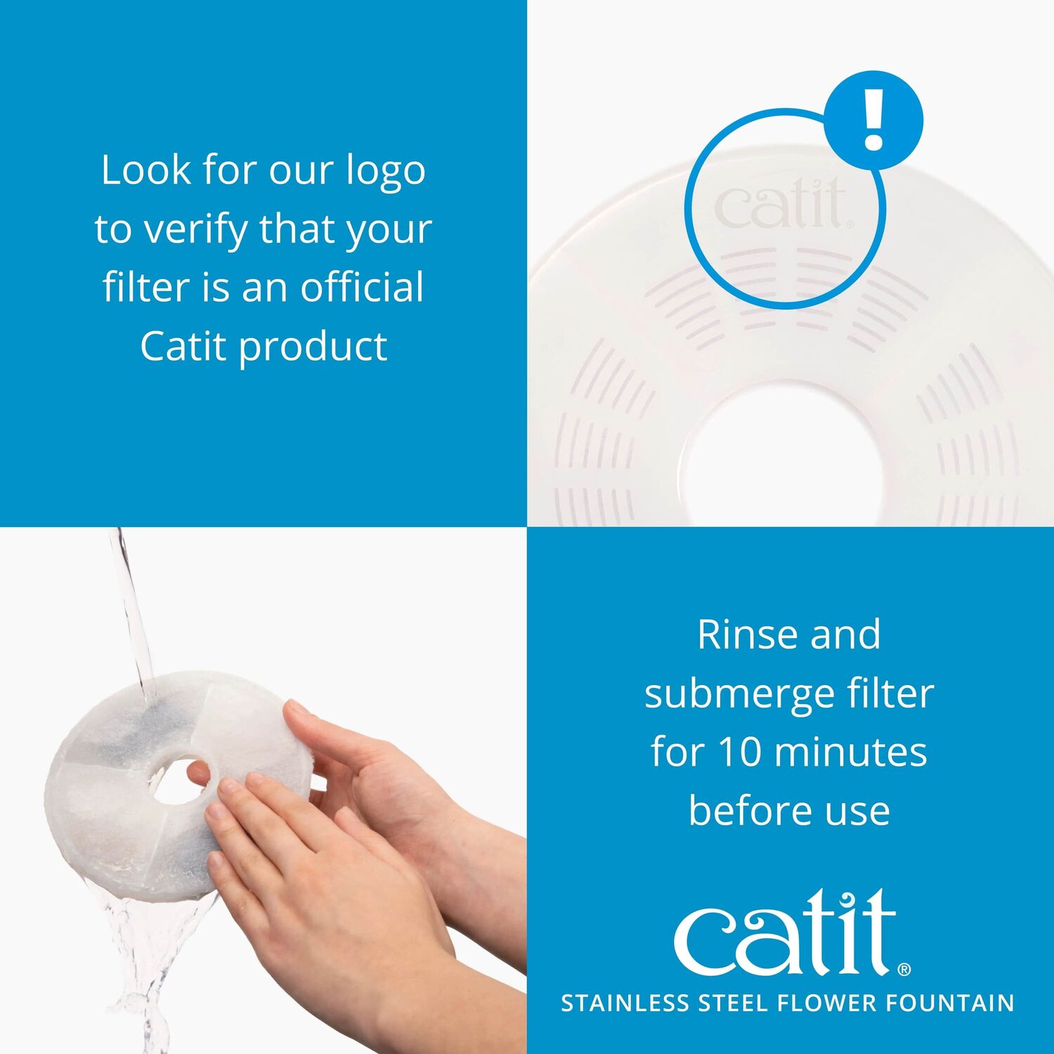 Catit Stainless Steel Flower Fountain