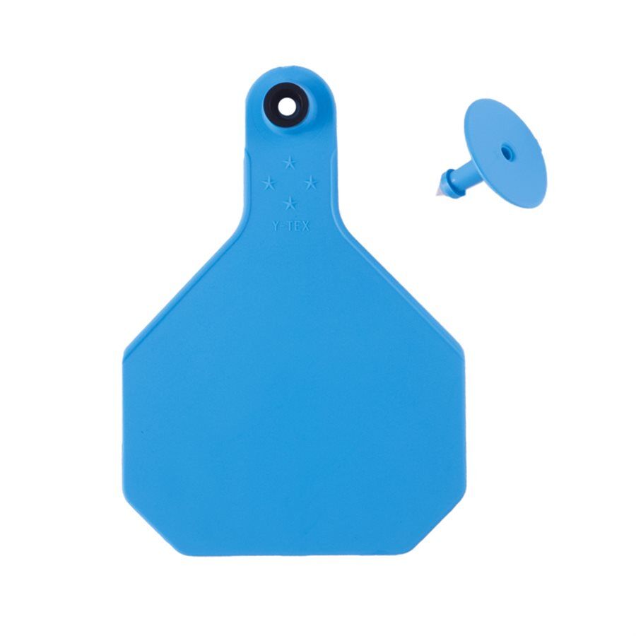 Y-Tex Blue All American 4 Star Combo Blank Tags With Button