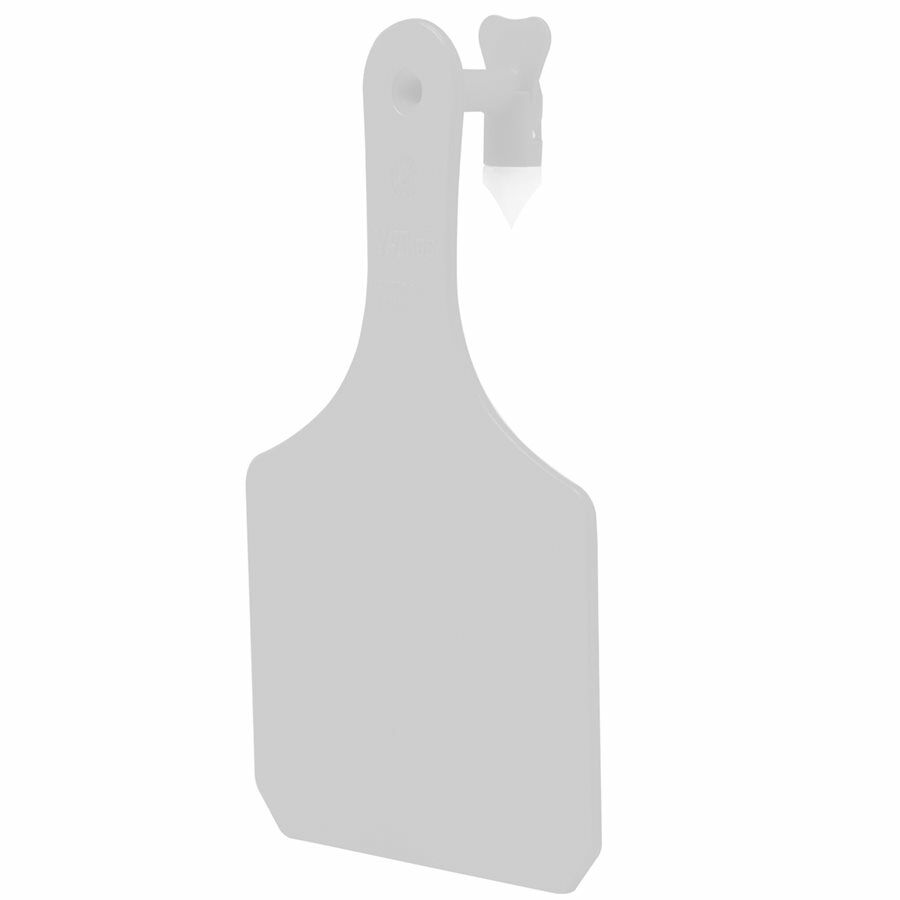 Y-Tex Blank Ytag One Pc Calf Tag - White, 9 in