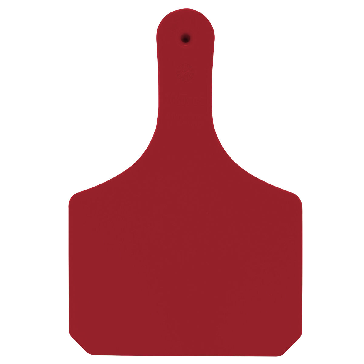 Y-Tex Corporation 1-Piece Cow Y-Tags Red Blank, 25-Pk