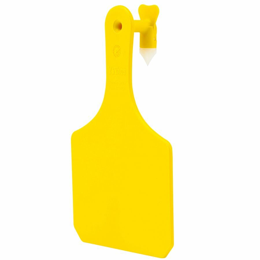 Y-Tex Blank Ytag One Piece Cow Tag - Yellow, 9 in