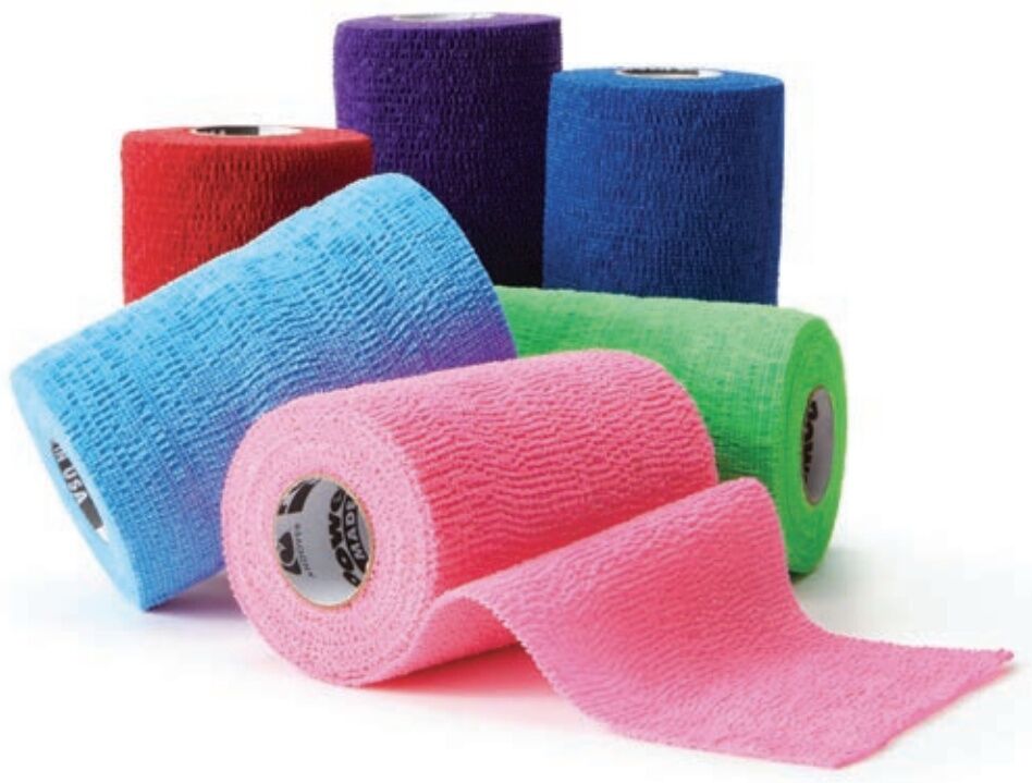 Andover Powerflex Equine Flexible Cohesive Bandage Purple, 4-In x 5-Yd