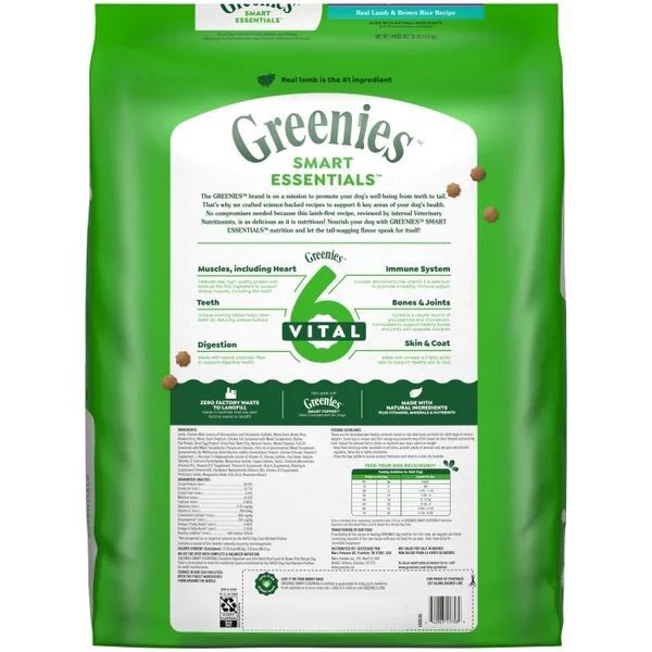 Greenies Smart Essentials Sensitive Digestion & Skin Real Lamb & Brown Rice Dog Food, 30-Lb