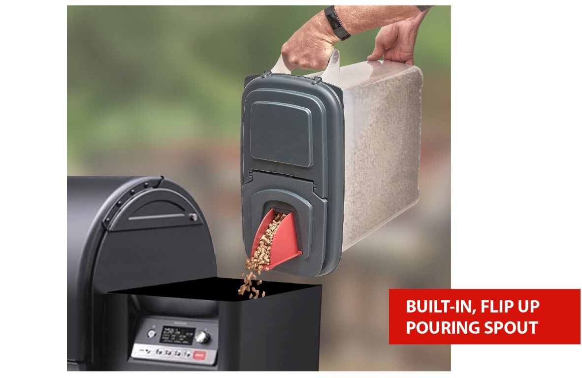 Buddeez Storage Dispenser For Wood Pellets and More, 20-Lb, 4-Gal