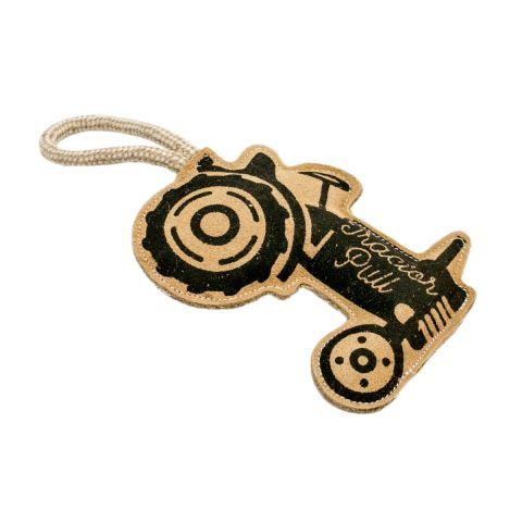 Territory Pet Natural Leather Tractor Tug Dog Toy