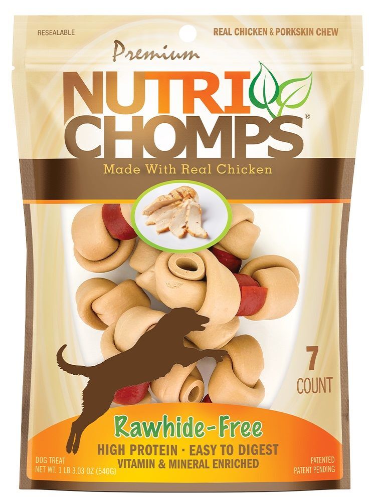 Nutri Chomps Chicken Wrapped Knots, 4-In, 7-Ct