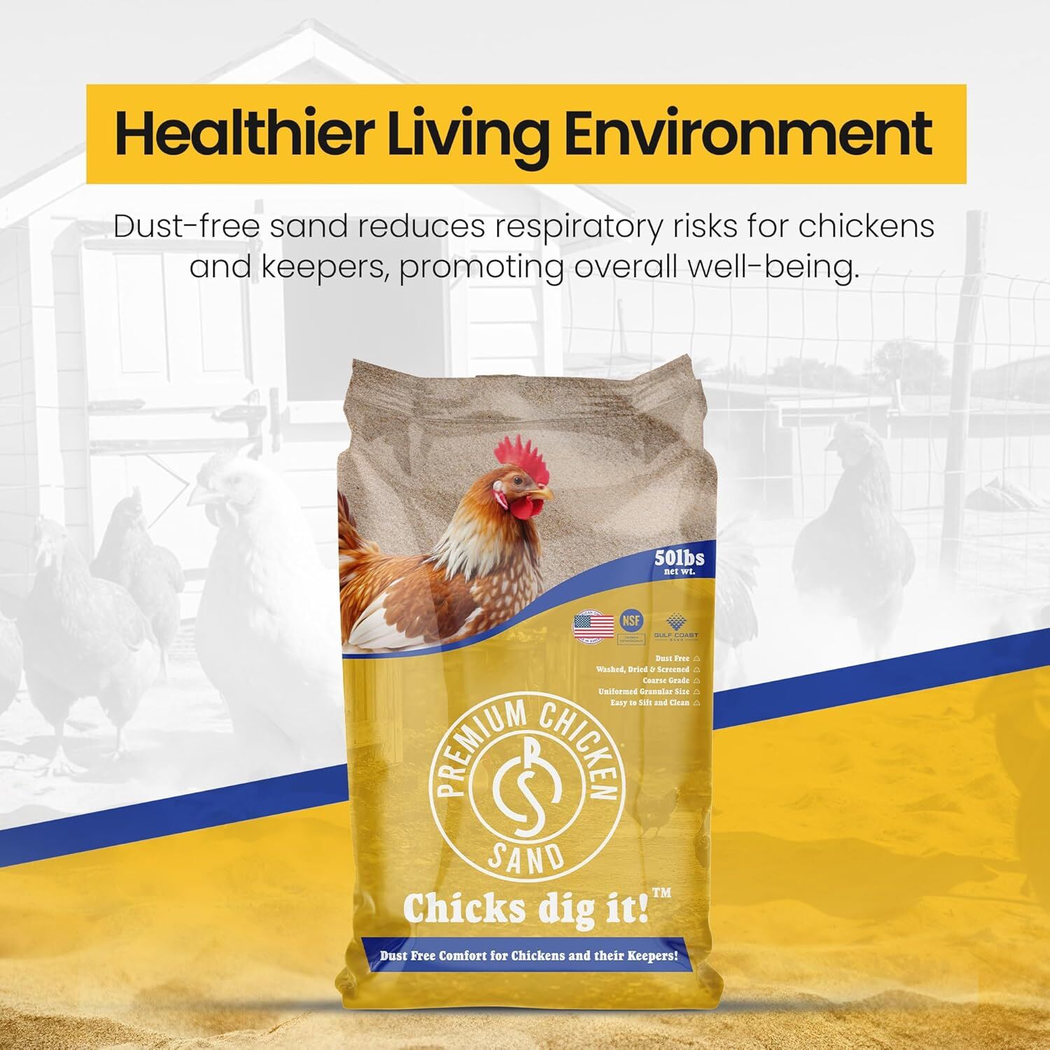 Premium Chicken Sand, 50-Lb