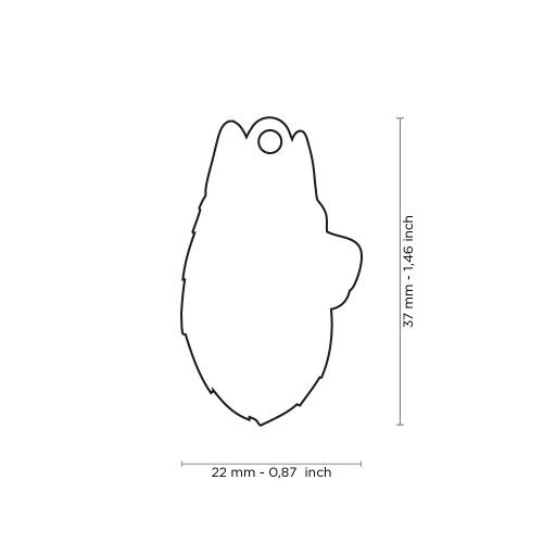 MyFamily Friends Black and White Siberian Husky ID Tag