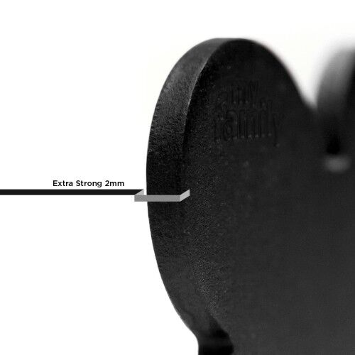 MyFamily Basic Small Aluminum Black Bone ID Tag