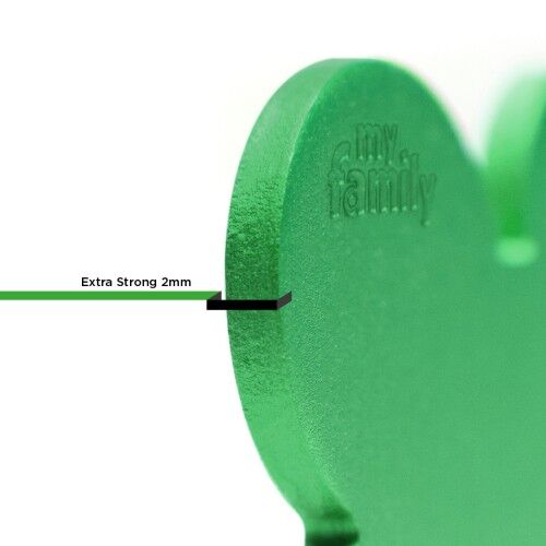 MyFamily Basic Big Aluminum Green Circle ID Tag