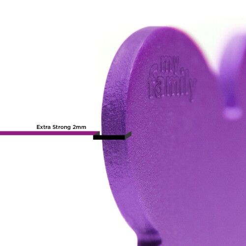 MyFamily Basic Small Aluminum Purple Bone ID Tag
