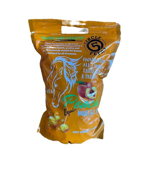 Circle 5 Feeds EquiPeach Nugget Healthy Treats, 4-Lb
