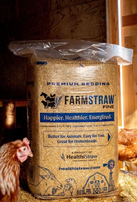 HealthiStraw FarmStraw Fine Premium Animal Bedding, 12-Cu Ft