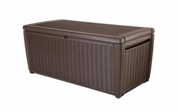 Keter Sumatra Deck Box in Brown, 135-Gal