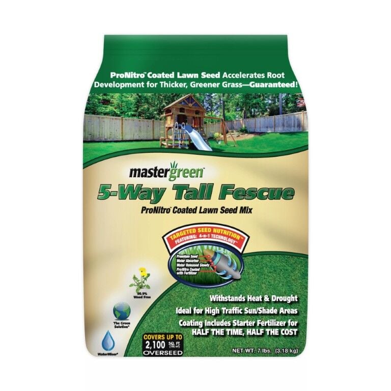 Mastergreen 5 Way Tall Fescue Lawn Seed Mix, 50-Lb