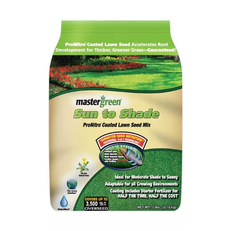 Mastergreen Sun To Shade Turf Seed Mix, 50-Lb