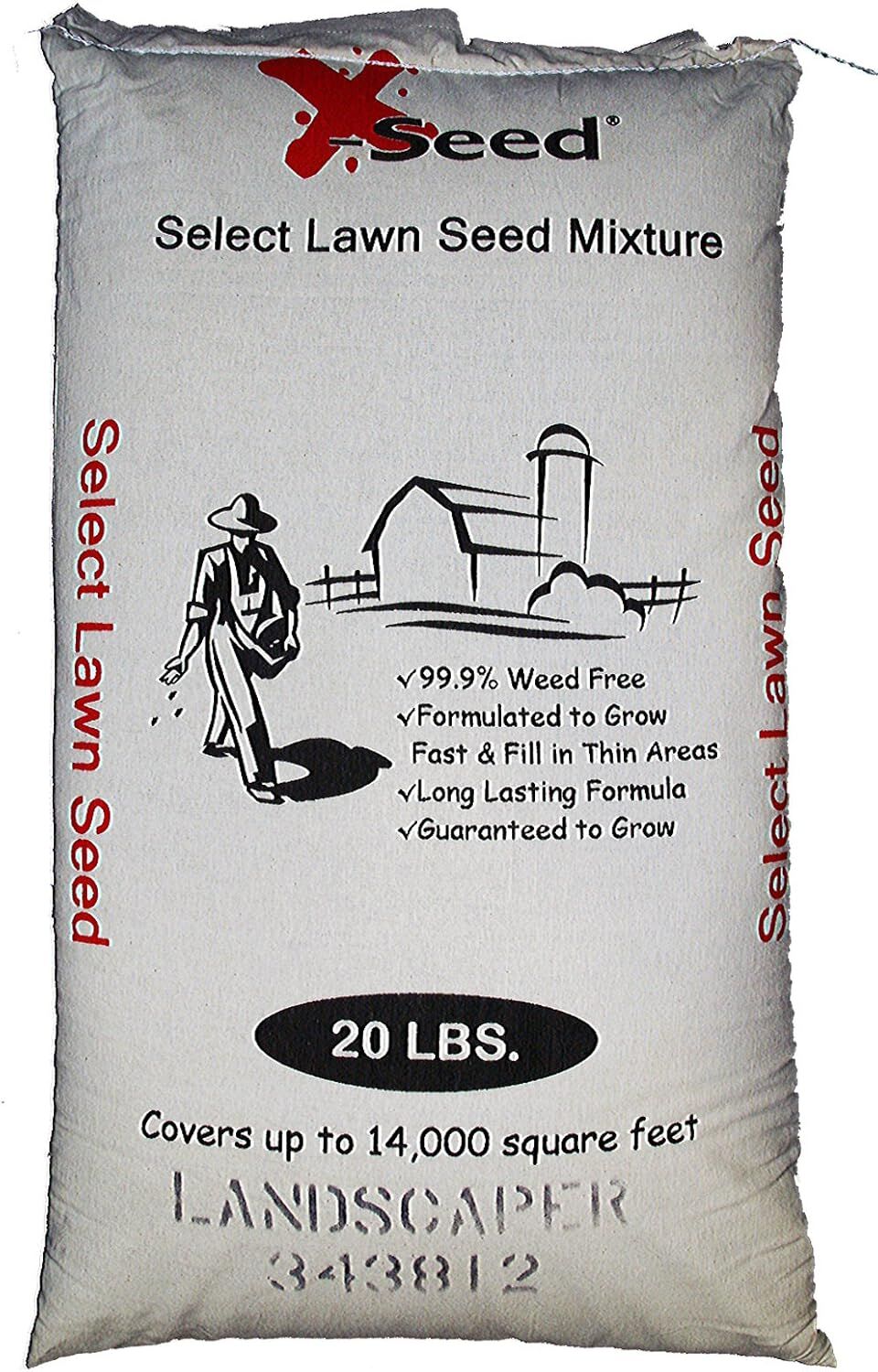 X-Seed Landscaper Grass Seed Mix, 20-Lb
