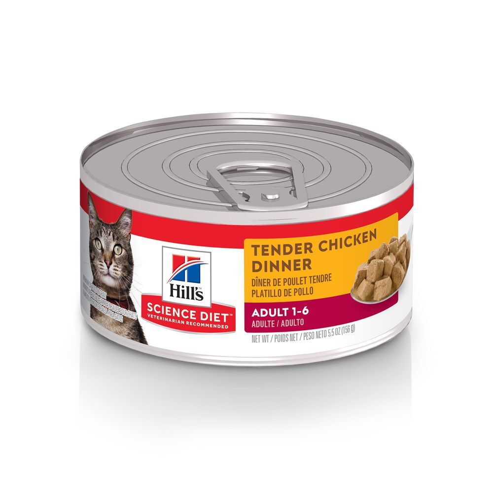 Hill's Science Diet Tender Chicken Dinner Adult Cat Food, 5.5-Oz