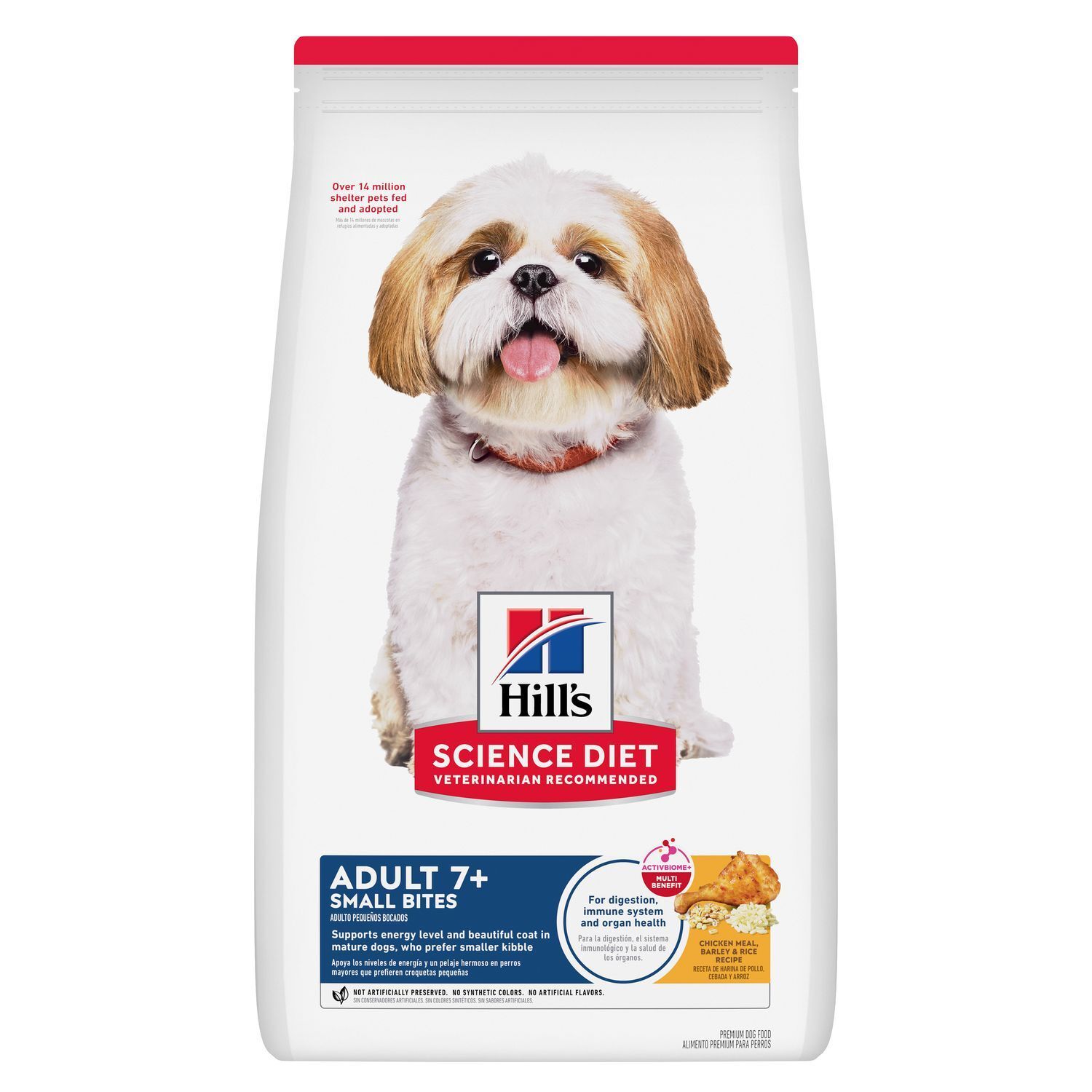 Hill's Science Diet Adult 7+ Small Bites Chicken Meal, Barley & Rice Recipe Dog Food, 30-Lb