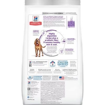 Hill's Science Diet Adult Sensitive Stomach & Skin Large Breed Chicken & Barley Dog Food, 30-Lb