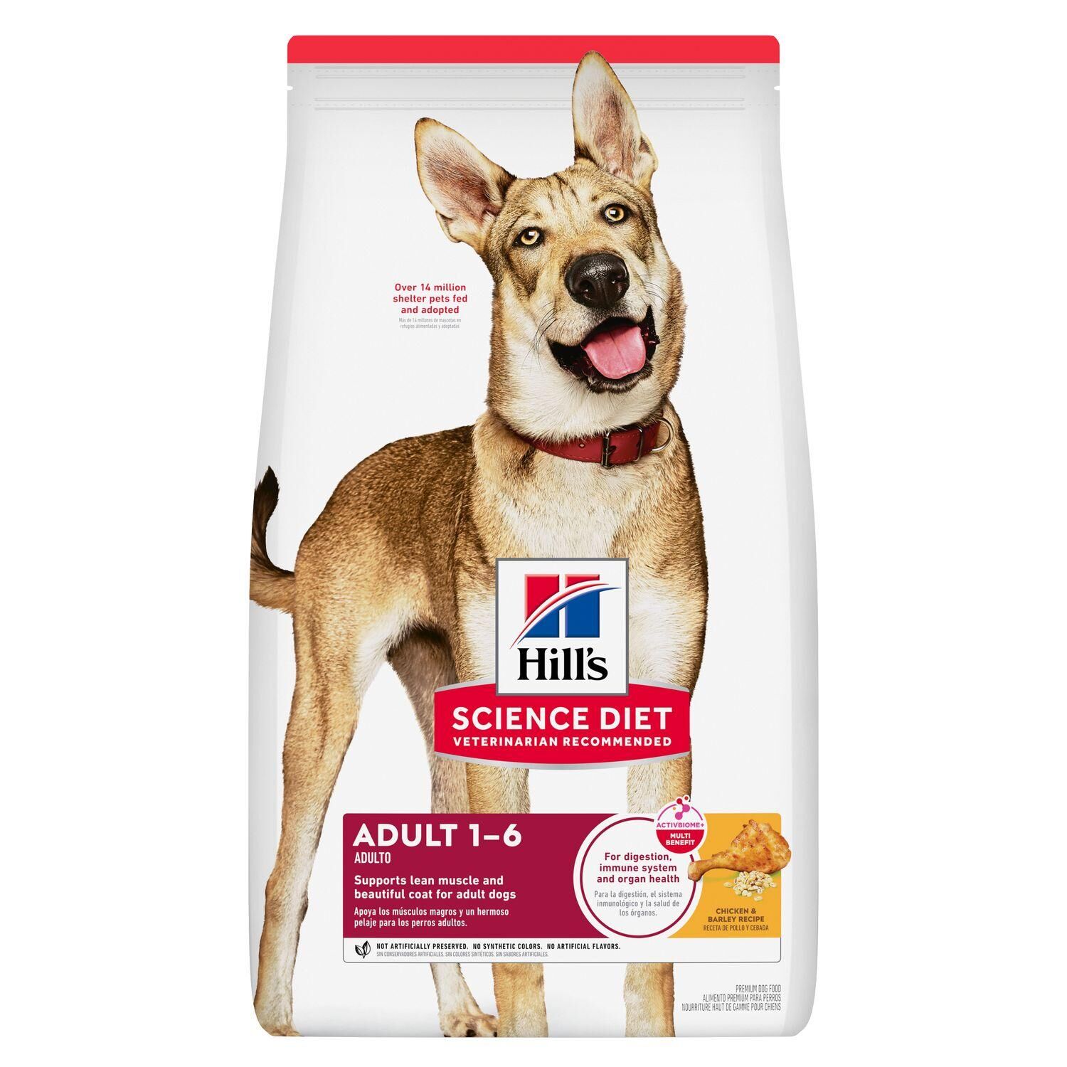 Hill's Science Diet Adult Chicken & Barley Recipe Dog Food, 45-Lb