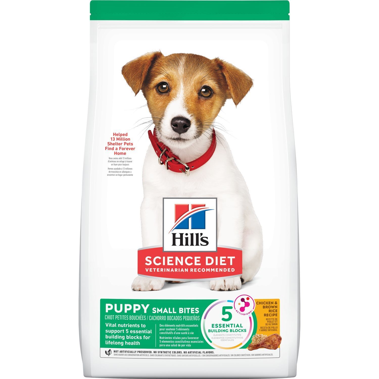 Hill's Science Diet Puppy Small Bites Chicken & Brown Rice Recipe Dog Food, 15.5-Lb