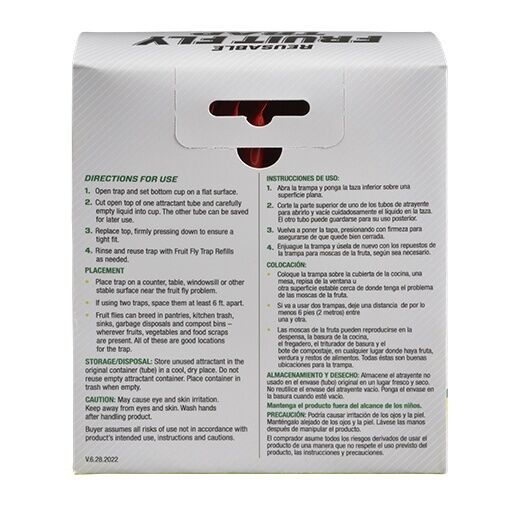 RESCUE! Reusable Fruit Fly Traps, 2-Pk