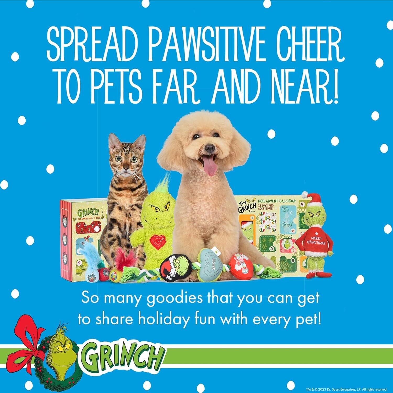 Dr. Seuss For Pets How the Grinch Stole Christmas Dog Advent Calendar