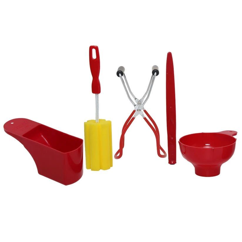 Kitchen Crop Home Canning Kit with 2-Cup Measuring Scoop, 5-Pc