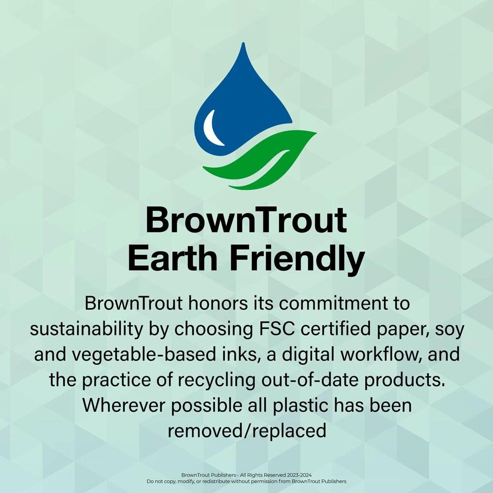 Brown Trout Publisher 2024-2025 America Monthly Pocket Planner Calendar, 3.5-In x 6.5-In