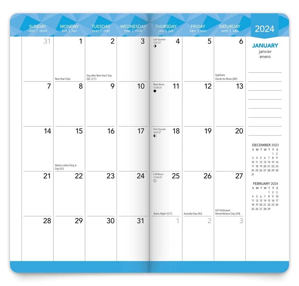 Brown Trout Publisher 2024-2025 Tuscan Delight Monthly Pocket Planner Calendar, 3.5-In x 6.5-In