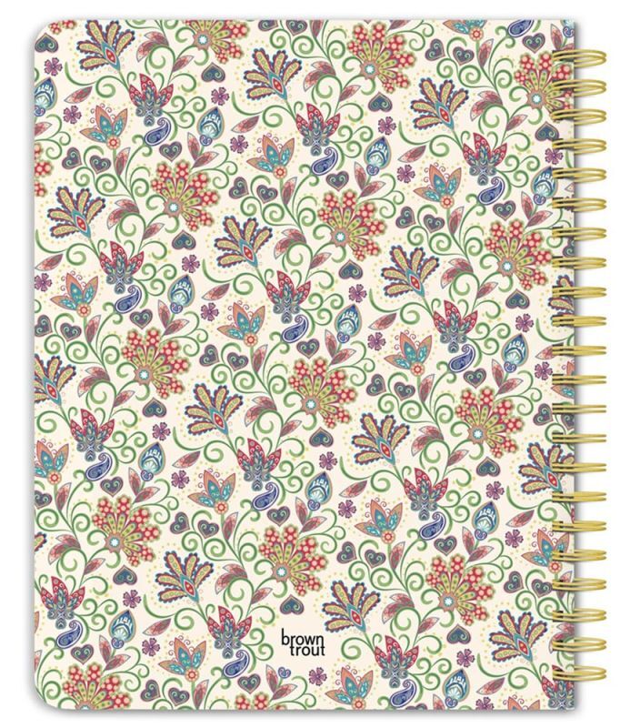 Brown Trout Publisher 2025 Tuscan Delight Weekly Desk Planner, 6-In x 7.75-In