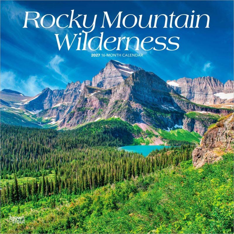 Brown Trout Publishers Rocky Mountain Wilderness 2027 Monthly Square Wall Calendar, 12 in. x 24 in.