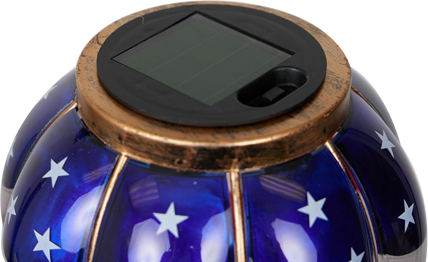 Alpine Patriotic Spinning American Flag Solar Hot Air Balloon Garden Stake, 45-In