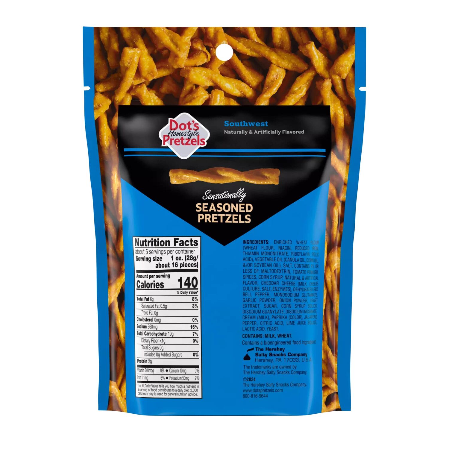 Dot's Homestyle Pretzels Southwest Seasoned Pretzel Twists, 5-Oz