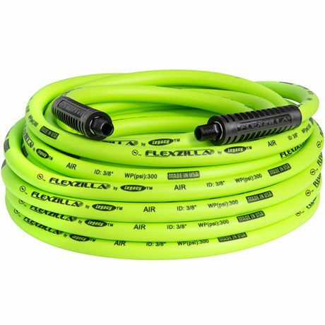 Flexzilla ZillaGreen 1/4" MNPT Fittings Air Hose - 3/8" x 50'