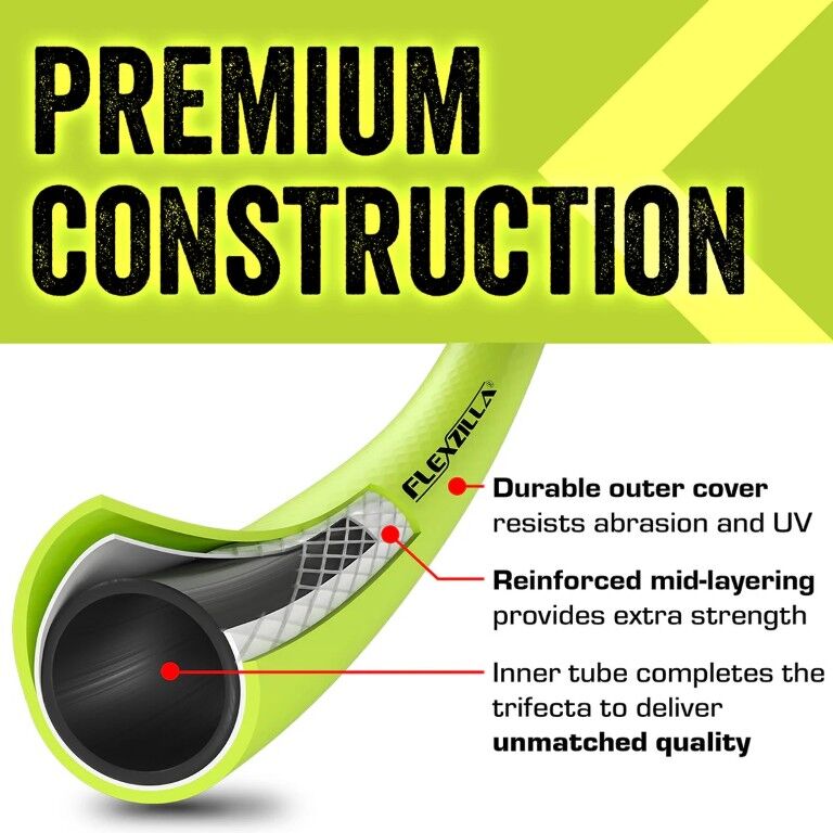 Flexzilla ZillaGreen Garden Hose 150 PSI, 5/8-In x 50-Ft